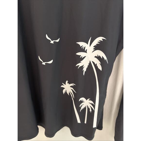 Enjoy the Sunshine UPF 50 Long Sleeve Rash Gaurd Swim Top Gray Shirt Sz L NWT - Picture 4 of 7